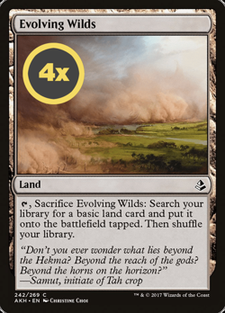 MTG Playset (4x) Evolving Wilds ** Amonkhet ** English (NM) - Image 1