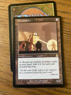 Metalworker MTG sticker cEDH urza's destiny - Image 1