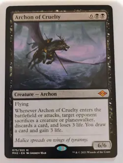 MTG Magic the Gathering Archon of Cruelty (75/765) Modern Horizons 2 NM - Image 1