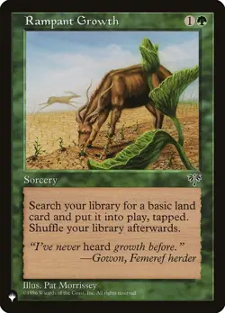 MTG Rampant Growth ** The List ** English (NM) - Image 1