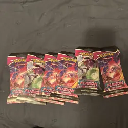 LOT OF 6 | Pokemon Tcg Fusion Strike Booster Sleeve FACTORY SEALED - Image 1