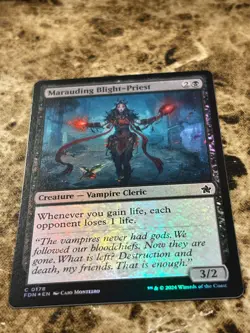 MARAUDING BLIGHT-PRIEST Magic the Gathering MTG Foundations Foil - Image 1