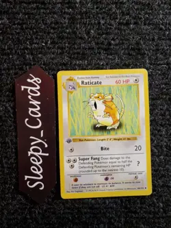 Raticate 1st Edition Base Set Shadowless 40/102 Pokemon - NM - Image 1