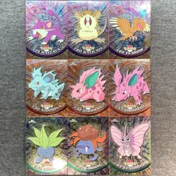 Lot Of 9 Pokemon Topps Holo Foil Chrome Base Cards [Chrome] - Image 1