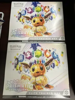 Pokemon TCG: Prizmatic Elite Trainer Box Lot Of 2 Sealed - Image 1
