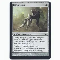 MTG Mirrodin Besieged MBS Flayer Husk 107/155 misprint off-center miscut Magic - Image 2