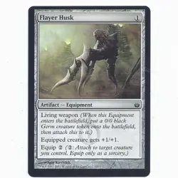 MTG Mirrodin Besieged MBS Flayer Husk 107/155 misprint off-center miscut Magic - Image 2