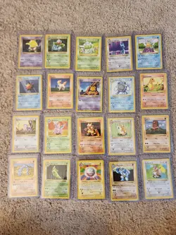 Pokemon Shadowless Lot - 20 Original Base Set Cards! - Image 1