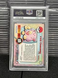 PSA 10 Chansey Topps Chrome Pokemon T.V. 2000 Pokemon Card #113 LOW POP - Image 2