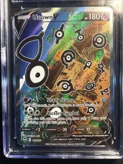 2022 Pokemon Silver Tempest Unown V Alternate Full Art 177/195 CGC 10 Gem Mint - Image 2