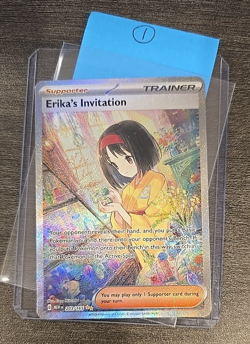 Erika's Invitation 203/165 Pokemon 151 TCG Card Full Art Near MINT English - Image 1