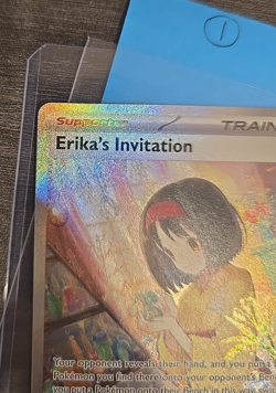Erika's Invitation 203/165 Pokemon 151 TCG Card Full Art Near MINT English - Image 2