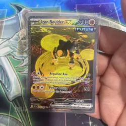 Pokemon TCG Iron Boulder ex 207/162 Temporal Forces Special Illustration Rare - Image 1