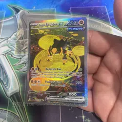 Pokemon TCG Iron Boulder ex 207/162 Temporal Forces Special Illustration Rare - Image 2