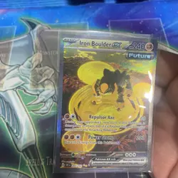 Pokemon TCG Iron Boulder ex 207/162 Temporal Forces Special Illustration Rare - Image 5