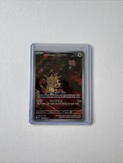 Team Rockets Meowth Destined Rivals Illustration Card 203/182 - Image 1