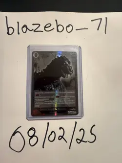 2025 Godzilla Card Game TCG #Ebp01-075 Rare Holo Card Godzilla - Image 1