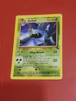 Golbat 34/62 Uncommon Fossil Pokemon TCG WOTC - Image 1