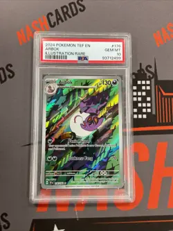 Pokemon Temporal Forces Arbok Illustration Rare Card 176/162 PSA 10 Gem English - Image 1