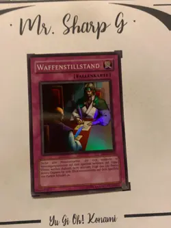 WAFFENSTILLSTAND - DB1-DE083 DEUTSCH Yu-Gi-Oh! CARD SUPER RARE HOLO KONAMI* - Image 3