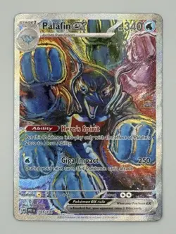 Pokemon Prismatic Evolutions Palafin EX Sir 151/131 English TCG Card - Image 1