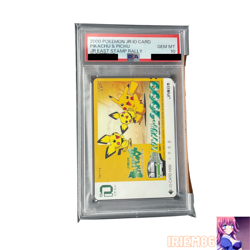 PSA 10 Pikachu Pichu Pokemon JR IO Card Vintage Nintendo Bandai Japanese 2000 - Image 1