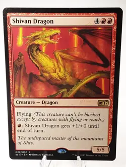 MTG - Welcome Deck 2017 - Shivan Dragon (022/030) - Image 1