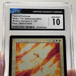 MTG - Modern Horizons 3 - Flare of Fortitude - Graded CGC 10 - Image 3