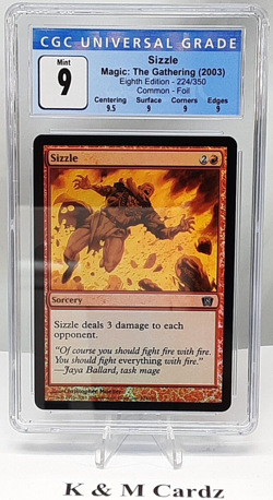 MTG - 8th Edition - Sizzle - Foil - Graded - CGC 9.0 - Image 1
