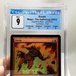 MTG - 8th Edition - Sizzle - Foil - Graded - CGC 9.0 - Image 3