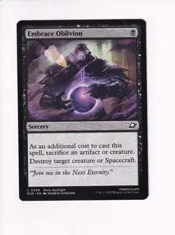 MAGIC THE GATHERING MTG EDGE OF ETERNITIES EMBRACE OBLIVION (#2) - Image 1