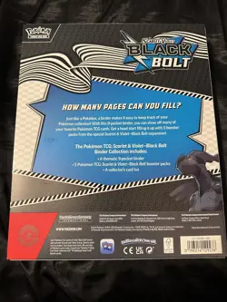 Pokemon TCG: Black Bolt Binder Collection BRAND NEW NEVER OPENED - Image 4