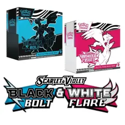 Pokemon TCG White Flair and Black Bolt Elite Trainer Box ETB Case Of Each Sealed - Image 1