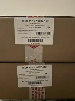 Pokemon TCG White Flair and Black Bolt Elite Trainer Box ETB Case Of Each Sealed - Image 2