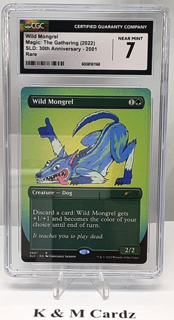 MTG - Secret Lair - 30th Anniversary - Wild Mongrel - Graded - CGC 7.0 - Image 1