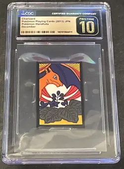 2013 POKEMON HANAFUDA KANTO DECEMBER CHARIZARD CGC Pristine 10 Gold Label! - Image 1