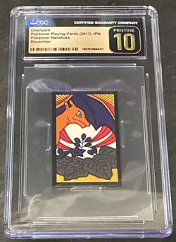 2013 POKEMON HANAFUDA KANTO DECEMBER CHARIZARD CGC Pristine 10 Gold Label! - Image 2