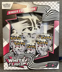 POKEMON TCG WHITE FLARE BINDER COLLECTION NEW FACTORY SEALED - Image 1