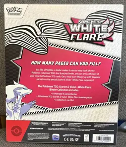 POKEMON TCG WHITE FLARE BINDER COLLECTION NEW FACTORY SEALED - Image 2