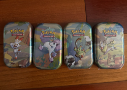 Lot of 4 SEALED - Pokemon Galar Pals Mini Tins H24 - Image 1