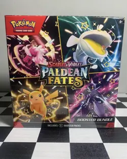 Pokemon TCG Scarlet & Violet Paldean Fates Booster Bundle Box Sealed - Image 1