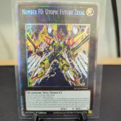 DUAD-EN042 Number F0: Utopic Future Zexal Starlight Rare 1st Ed YuGiOh NM - Image 1