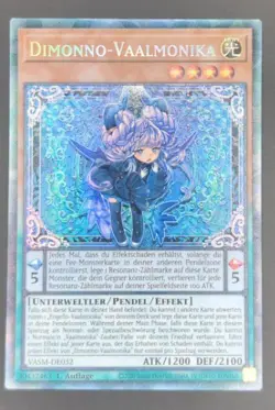 Yugioh Valiant Smashers Dimonno-Vaalmonika VASM Collectors Rare 1st Edition MINT - Image 1