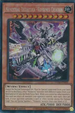 Yugioh VASM-EN001 Mementoal Tecuhtlica - Combined Creation QCSR 1st Edition MINT - Image 1