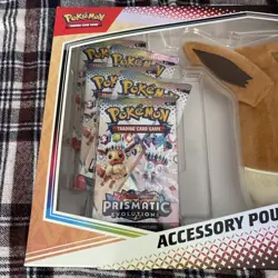 Pokemon Prismatic Evolutions Accessory Pouch Special Collection Sealed - Image 2