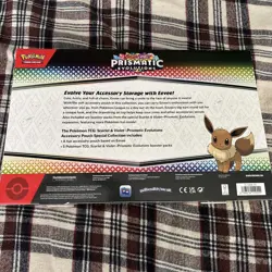 Pokemon Prismatic Evolutions Accessory Pouch Special Collection Sealed - Image 4