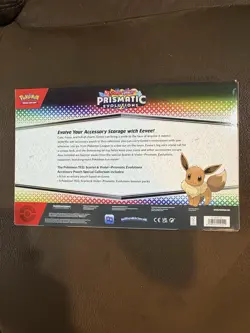Pokemon Prismatic Evolutions Accessory Pouch Special Collection Sealed - Image 2