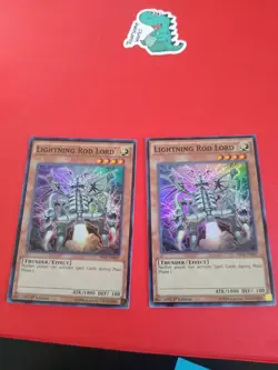 YUGIOH LIGHTNING ROD LORD SECE-EN037 1st Edition x2 - Image 1