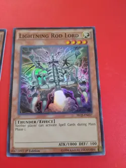 YUGIOH LIGHTNING ROD LORD SECE-EN037 1st Edition x2 - Image 2