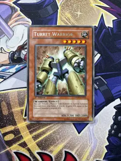 (YBL) Yu-Gi-Oh TCG Turret Warrior DP09-EN003 1st Edition Regular Rare Card VLP - Image 1